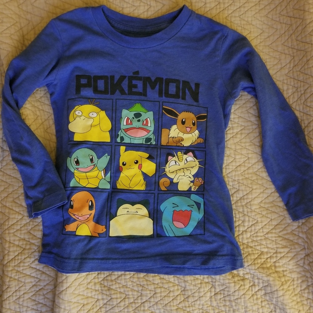 Long sleeved pokemon t shirt
